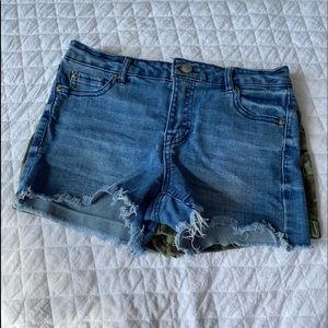 Two pairs of shorts.